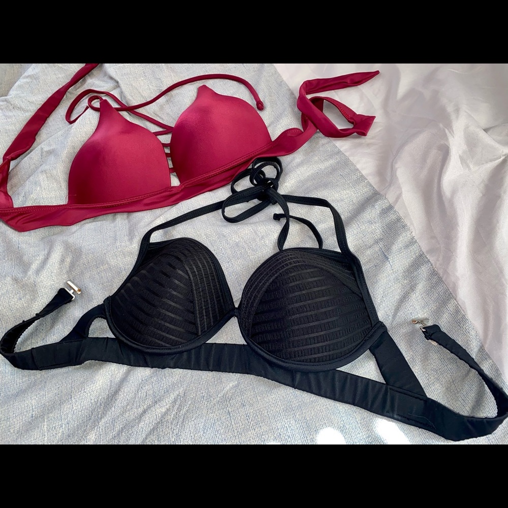 Bikini tops push up bras 2 in price of 1